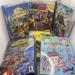 5 CD-Rom Game Big Box Lot of 6 - Boxes & Manuals Only